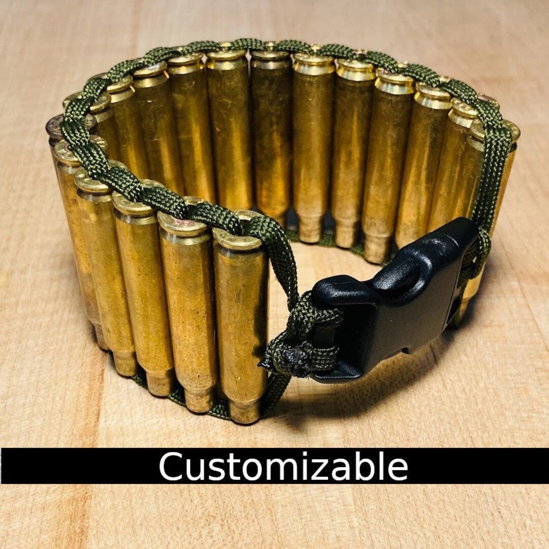 Rifle Bullet Casing Bracelet Paracord Bracelet Military 550 Etsy