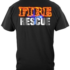 Fire Rescue full front Maltese T-Shirt Sweatshirt Hoodie FF2061