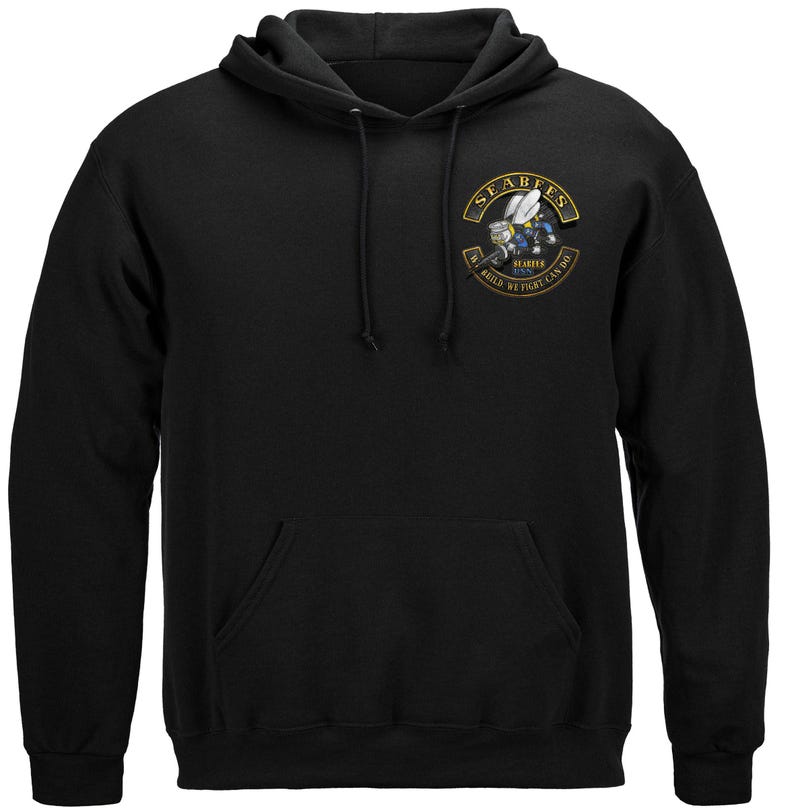 Navy Seabees Biker T-Shirt: Military Motorcycle Club Tee image 6