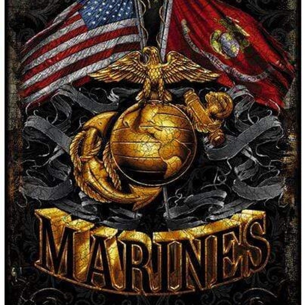 USMC Marine Corps Aluminium Sign Decor