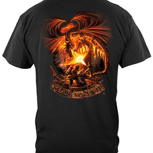 Fear No evil Dragon T-Shirt Sweatshirt Hoodie FF2073