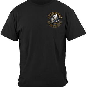 Navy Seabees Biker T-Shirt: Military Motorcycle Club Tee image 2