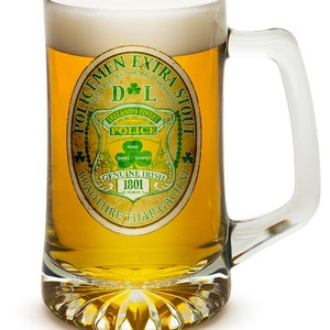 Police Irelands Finest 25oz Tankard Glass Glass Set
