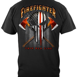 American Pride Firefighter  Skull of Freedom T-Shirt Sweatshirt Hoodie FF2396