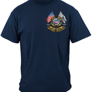 Double Flag Coast Guard T-shirt MM2163 - Etsy