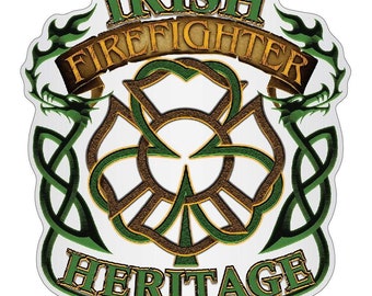 IRISH Firefighter Heritage Premium Reflective Decal