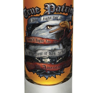 True Patriot US Flag 2oz Shooter Shot Glass Glass Set