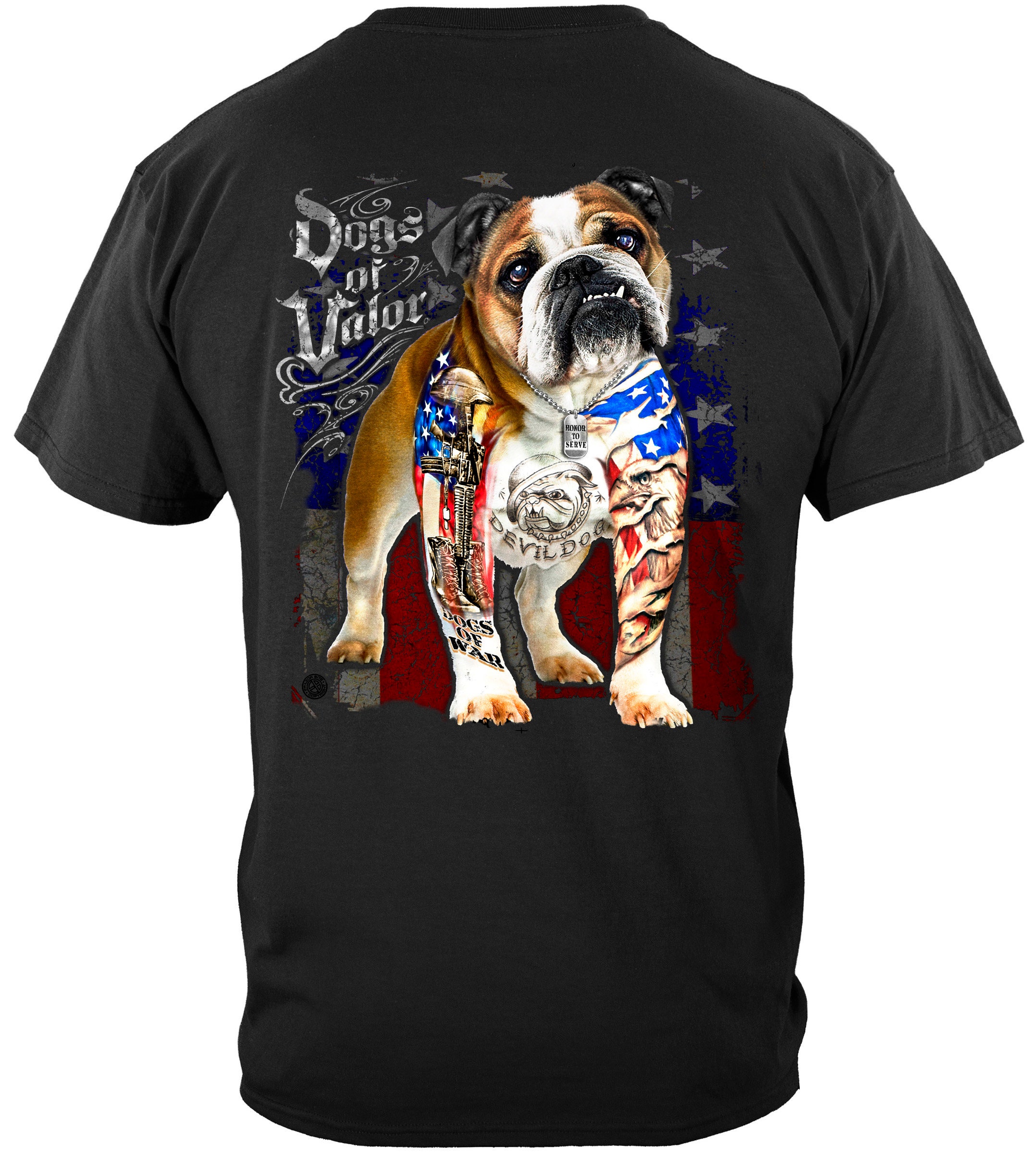 Dogs of Valor Bull Dog T-shirt Sweatshirt Hoodie MM2339 - Etsy