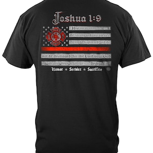 Firefighter Joshua 1:9 T-Shirt Sweatshirt Hoodie FF2442