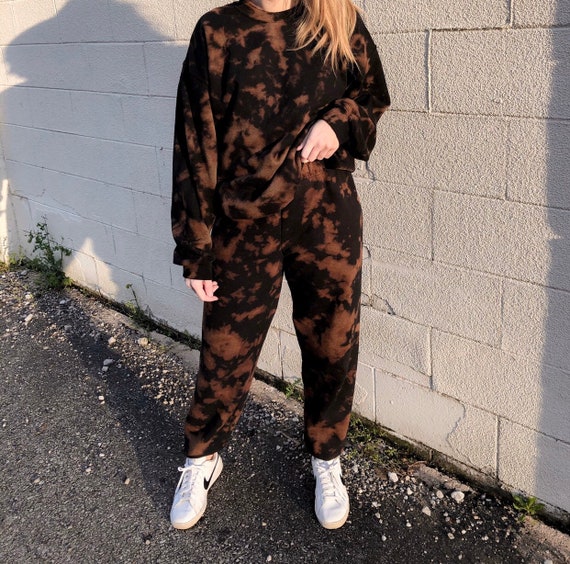 Tie dye bleach joggers hotsell
