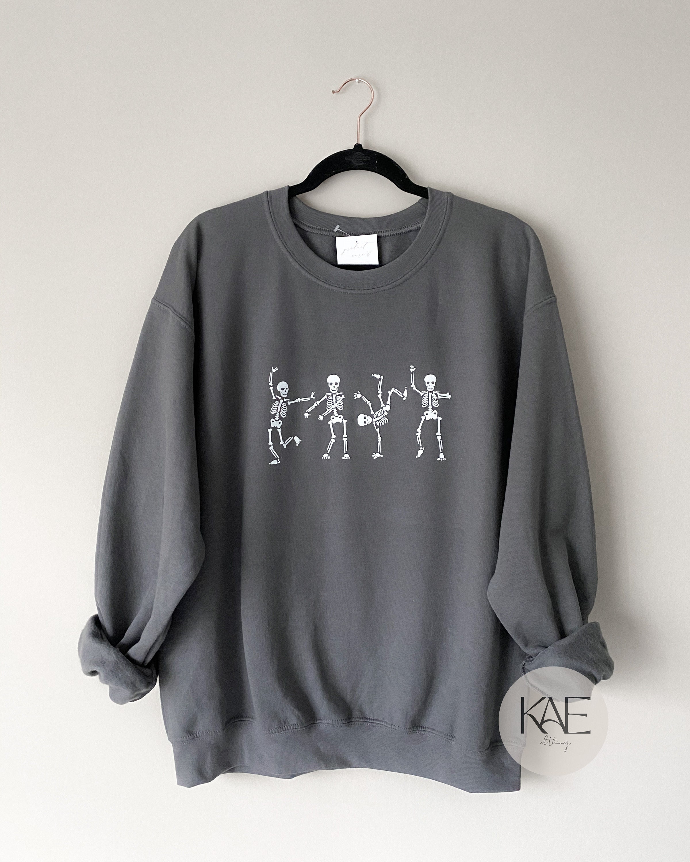 Dancing Skeletons Sweatshirt Halloween Sweatshirt