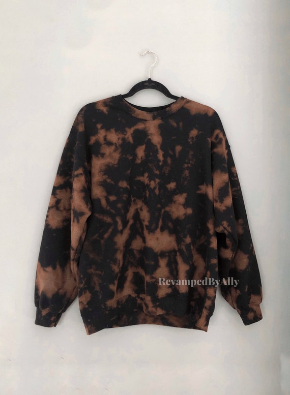 Bleached Tie Dye Sweatshirt / Reverse 