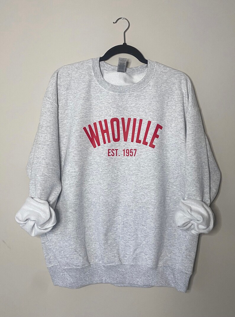 Whoville Sweatshirt / Light Grey / Christmas Sweatshirt - Etsy