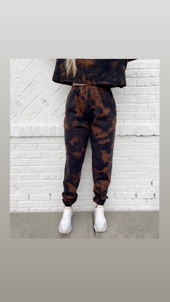 Bleach Tie Dye Jogger Sweatpants 