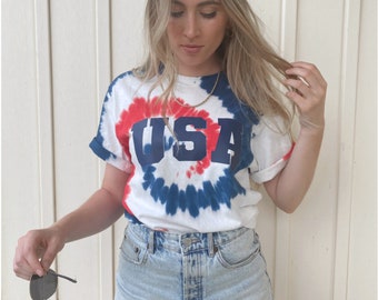 Women's Patriotic American Flag Button Down Tank Top - Memorial Day 4th Of July Holiday Shirt, XXL - View #2