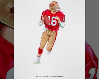 Joe Cool The Comeback Kid American Football 24/"x32/" Poster 019 JOE MONTANA
