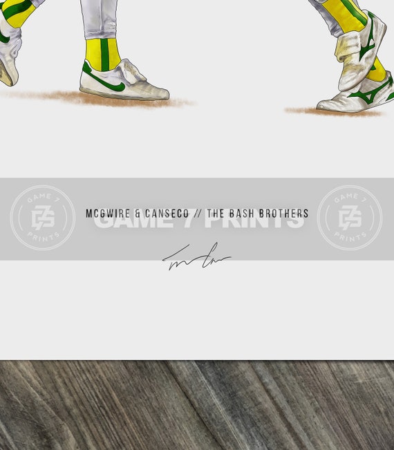 Jose Canseco Mark Mcgwire Bash Brothers Oakland As Athletics Etsy France