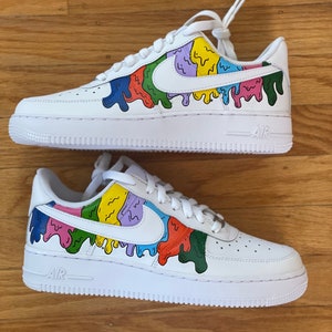 Paint Drip Design: Custom Hand Painted Nike Air Force 1 Made Etsy Paint Drip Design: Custom Hand Painted Nike Air Force 1 Made Etsy