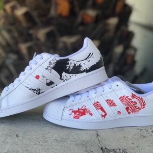 Painted adidas superstars online