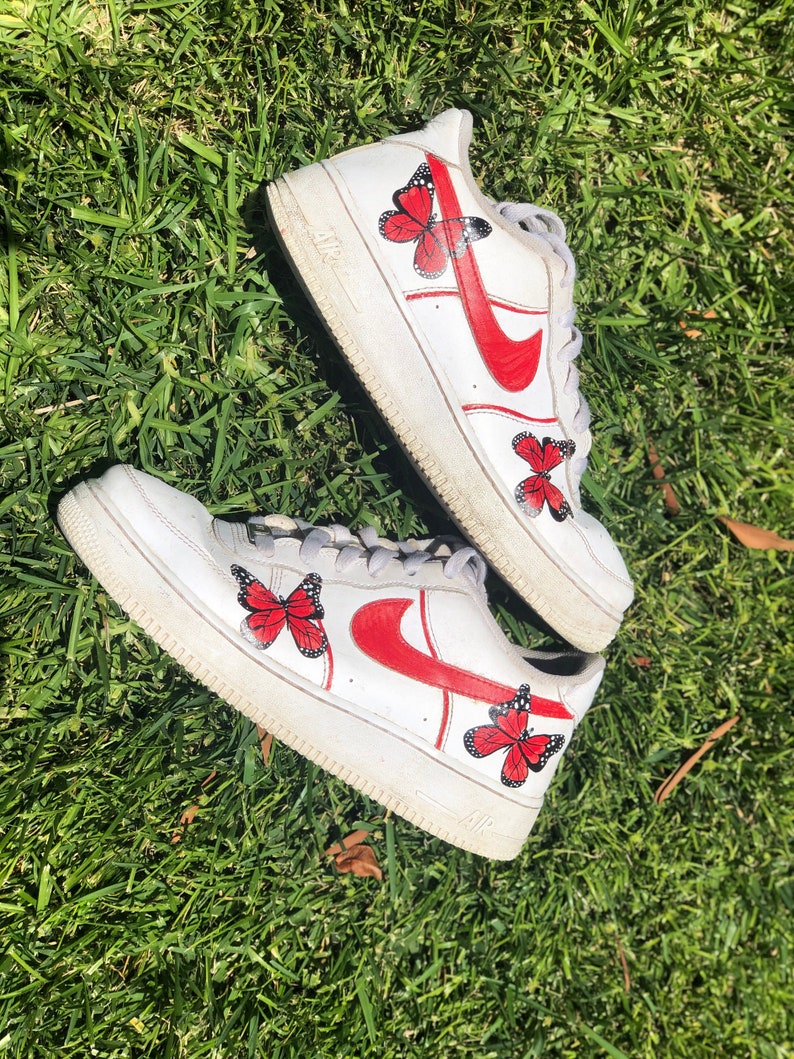 custom painted nike air force ones