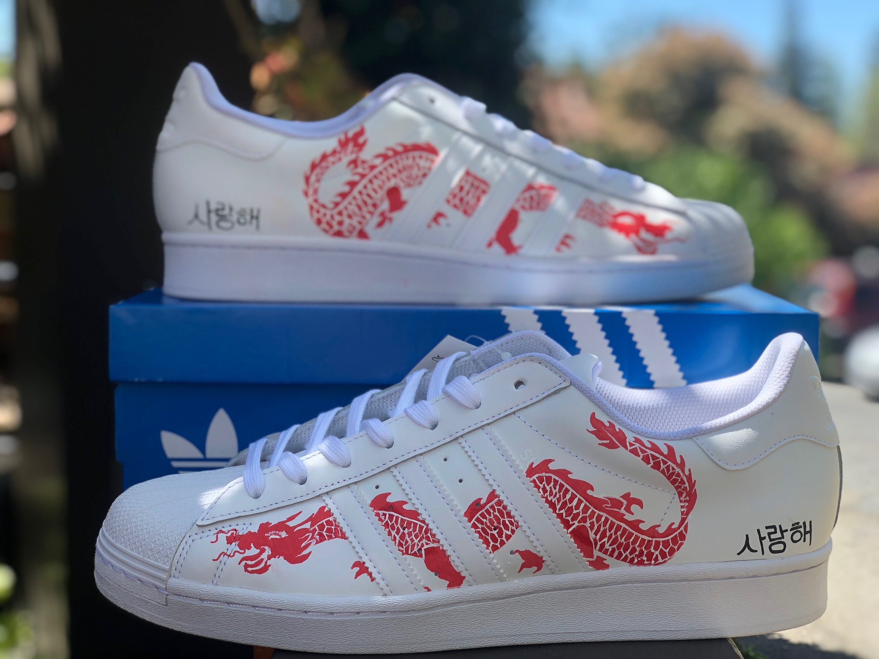 Custom Painted Adidas Shoes For Women - Shoe Effect