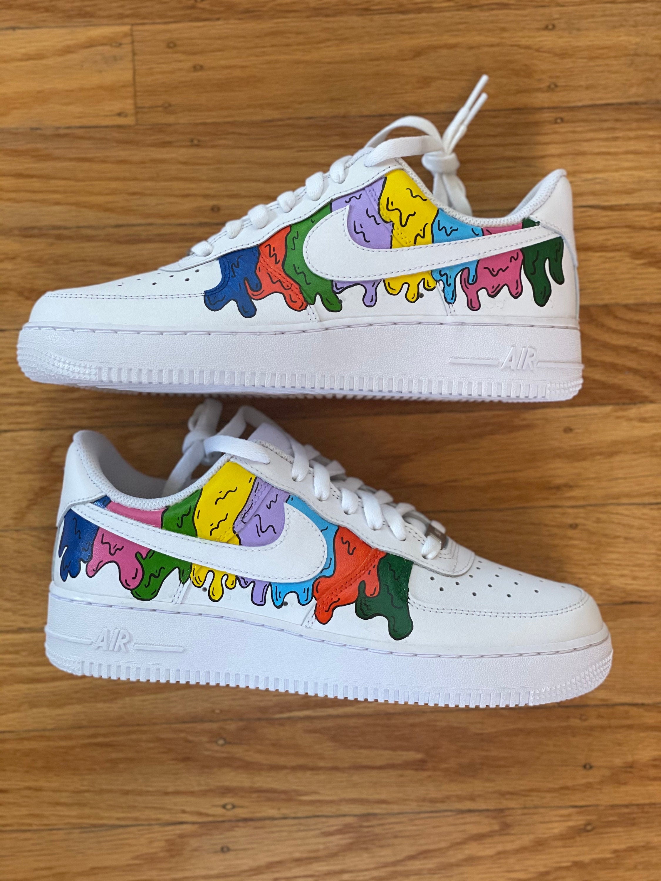 paint drip nike air force 1