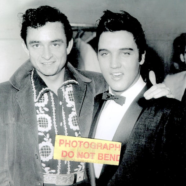 8x10 photo Elvis & Johnny Cash circa 1957