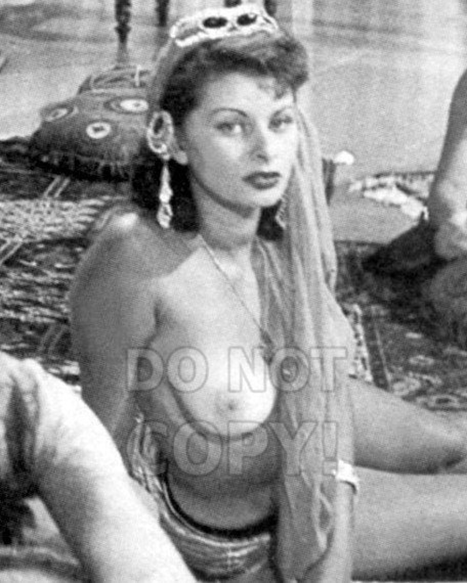 8x10 photo Sophia Loren 2 pretty sexy topless movie star in a 1952 Italian ...