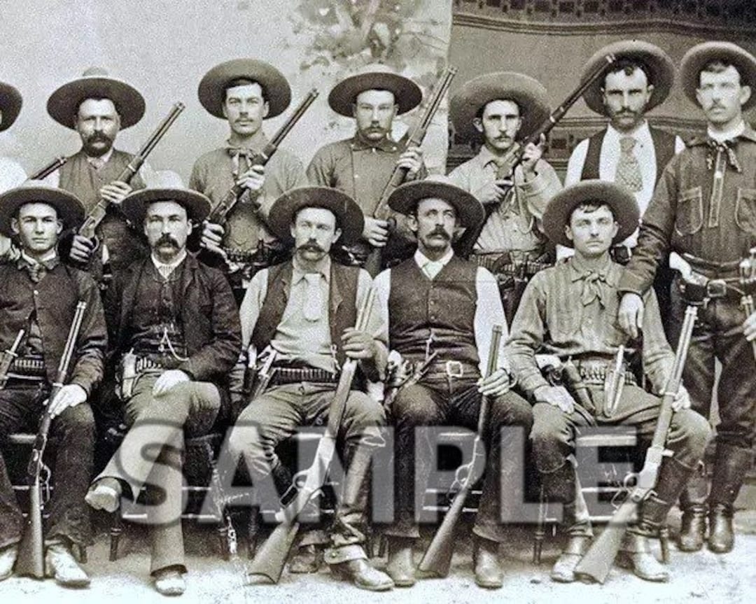 8x10 Photo a Plethora of Texas Rangers Circa 1890 the Good -  Finland