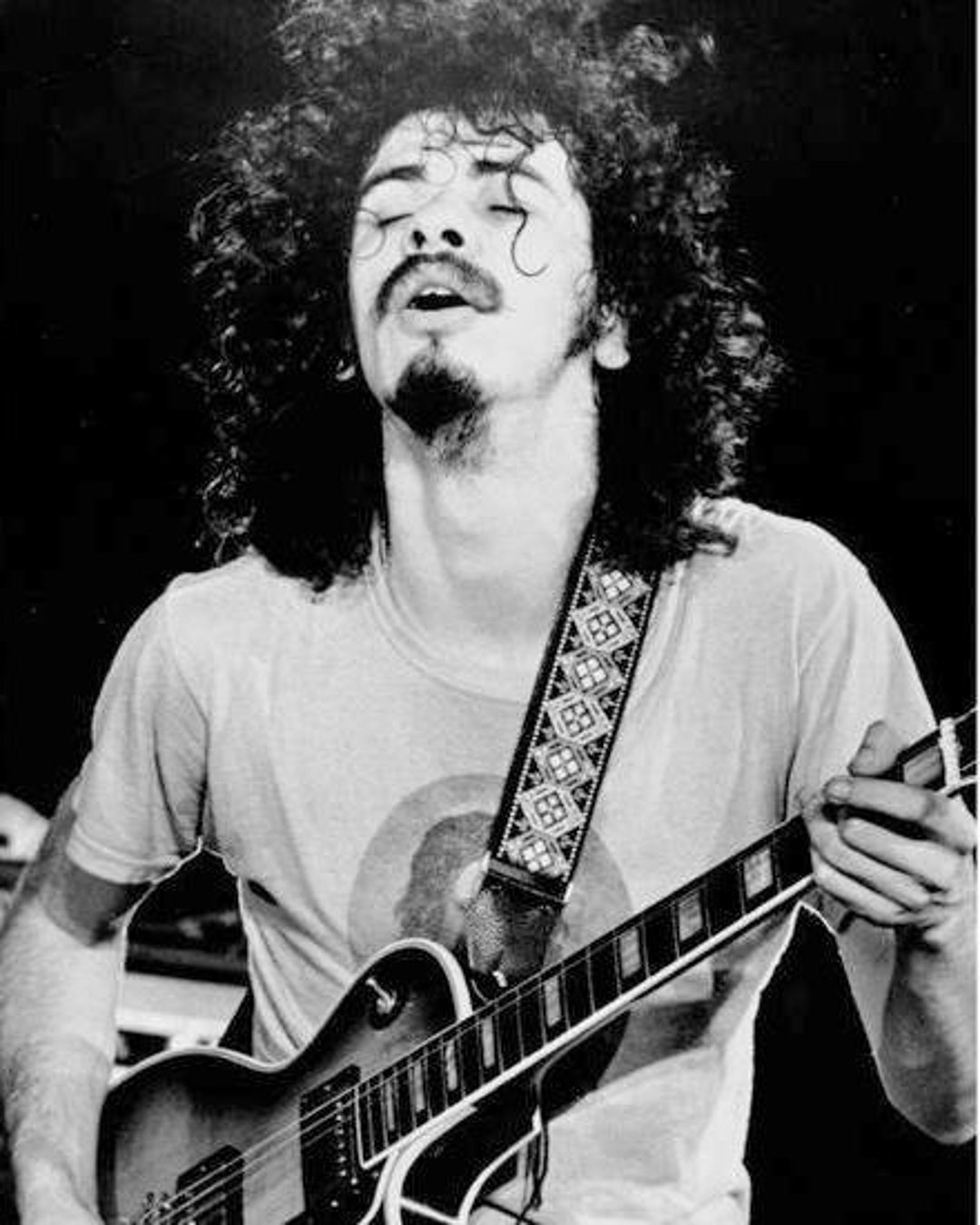 8x10 Photo Carlos Santana in Concert at Woodstock 1969 New 