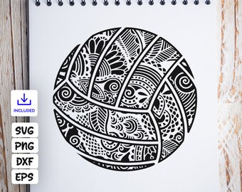 Download Volleyball Mandala Etsy PSD Mockup Templates