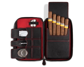 Best Man Gift Groomsmen Birthday Anniversay Exclusive Luxury Present - Cigar Case