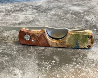 Crown & Tiger Cut - Zigarren-Messer handgefertigte Zigarren Schere- Folding Knife Cigar Cutter