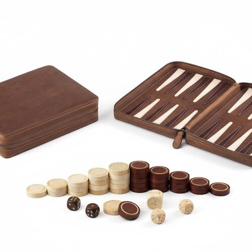tobacco board game Backgammon Deluxe Made of Leather – Handcrafted Luxury Backgammon by MELIA  | Elegant Board Game With Wooden Pieces - Crazy Tobacco