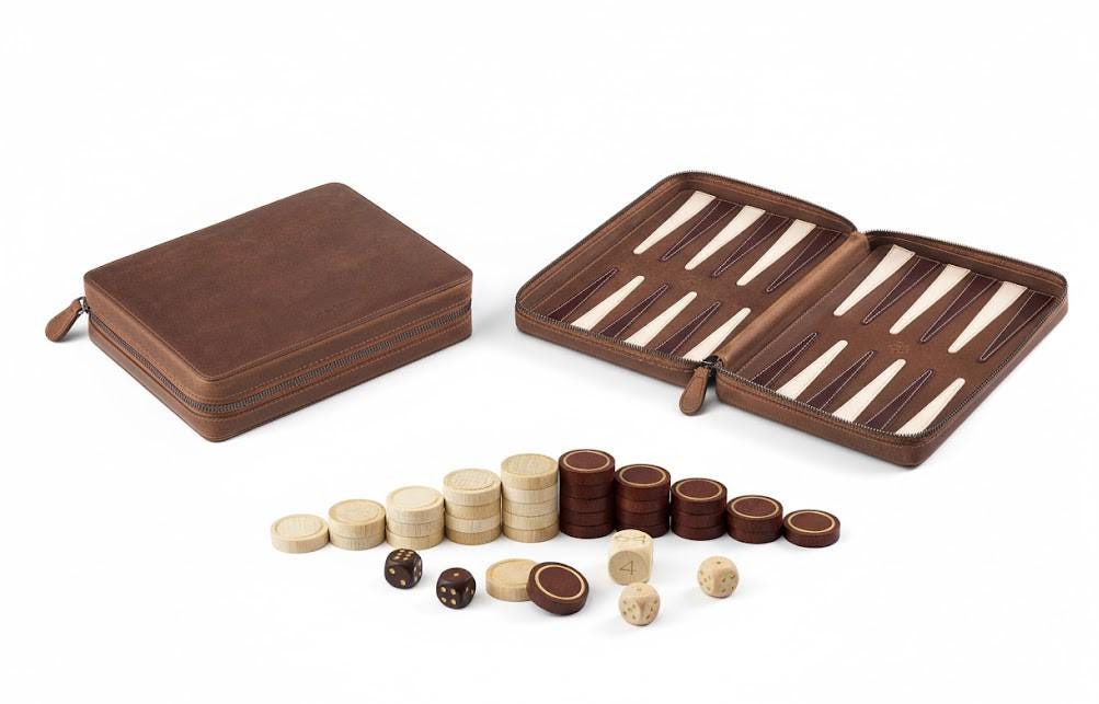 バックギャモン by HACKETT LONDON ＊革張り バックギャモン by HACKETT LONDON ＊革張り