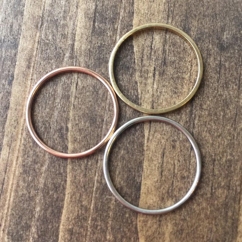 Thin Bands Thin Ring 14K Gold Thin Rings Stackable Rings | Etsy