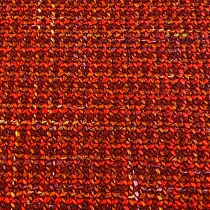 Red Tweed Upholstery Fabric, Textured Woven Elegant Furniture Material, Home Decor Curtain Cushion Headboard Chair Sofa Fabric by the Yard