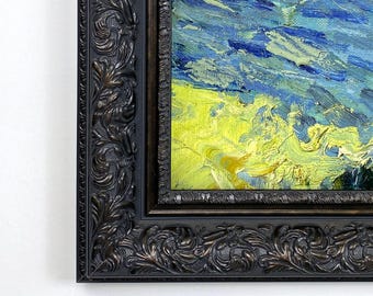 TV Frame for Samsung The Frame, Black Ornate Bezel Cover, 32-85 inch