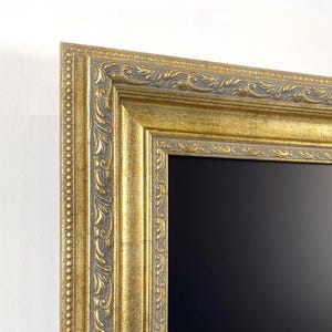 Vergoldeter TV-Rahmen, individuell anpassbare, verzierte Blendenabdeckung für Samsung The Frame, Hisense Canvas, TCL TV, 32-85 Zoll