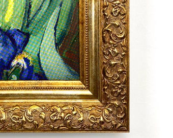Gold TV Frame for Samsung The Frame, Embossed Ornate Bezel Cover for Hisense Canvas TCL TVs, 32, 43, 50, 55, 65, 75, 85 inch