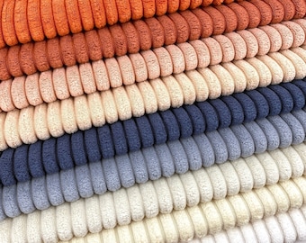 Cordsamt Möbelstoff 2.5 Wale ExtraWide Wale Jumbo Cord Samt Material Boho Wohndekor Stuhl Sofa Couch Möbelstoff Meterware