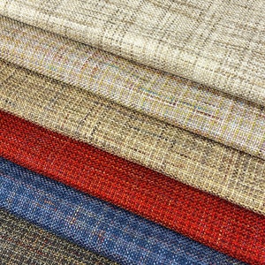 Textured Woven Upholstery Fabrics Multi Color Tweed Home Decor Furniture Material Curtain Cushion Headboard Chair Sofa Fabric by the Yard