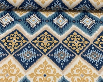 Pillow Boho Canvas Fabric Cushion Ethnic Traditional Fabric Ikat Upholstery Fabric Colorful Home Decor Fabric Bag Fabric by Yard Sofa