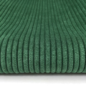 Green Corduroy Velvet Upholstery Fabric 4 Wale Striped Velvet Corduroy Material Cushion Headboard Furniture Chair Sofa Fabric by the Yard