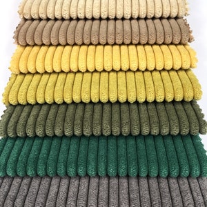 Corduroy Velvet Upholstery Fabrics 41 Colors Wide Wale Velvet Material Boho Bohemian Home Decor Chair Sofa Furniture Fabric by the Yard