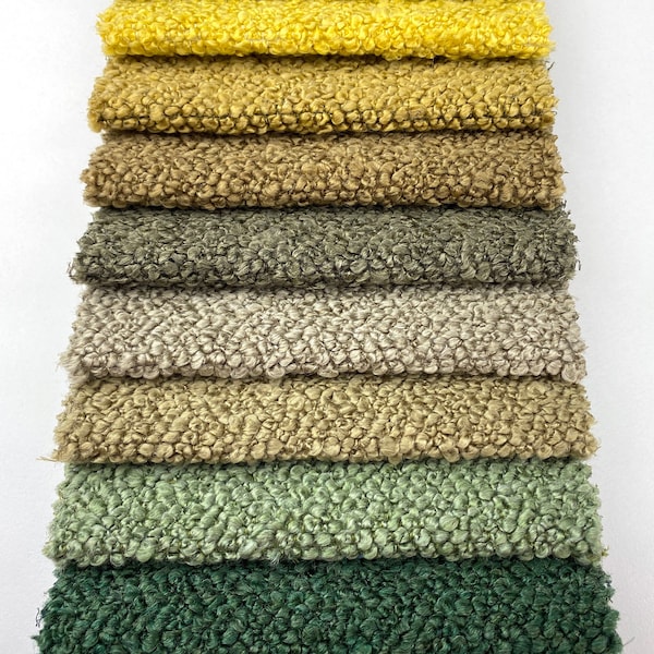 Boucle Upholstery Fabrics by the Yard 37 Colors Ultra Heavy Bouclé Material Home Decor Cushion Rug Headboard Chair Sofa Furniture Fabric