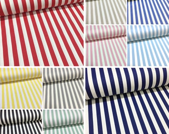 outdoor canvas fabric striped Cotton Duck Canvas Fabric by the yard Blue Striped Cotton Canvas Fabric indoor