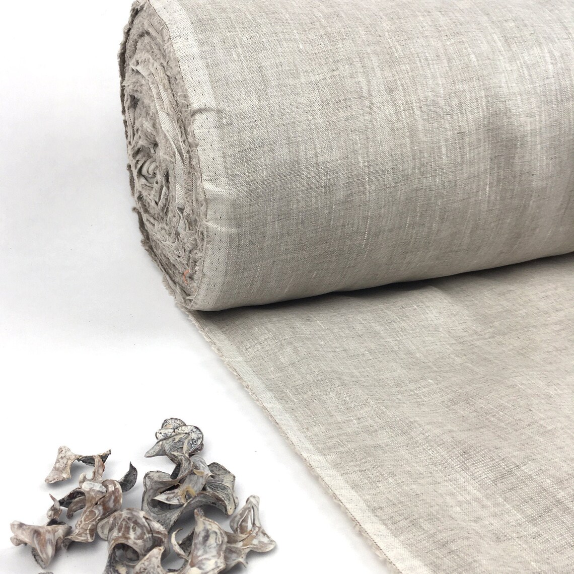 Undyed Linen Fabric by the Yard Natural 100 Linen Flax Etsy