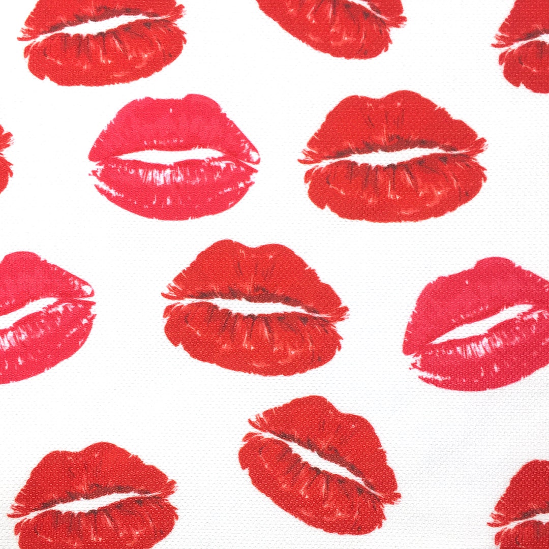 Pop Art Lipstick Kiss Fabric Retro Red Lips Print Girly Love - Etsy Pop Art Lipstick Kiss Fabric Retro Red Lips Print Girly Love - Etsy