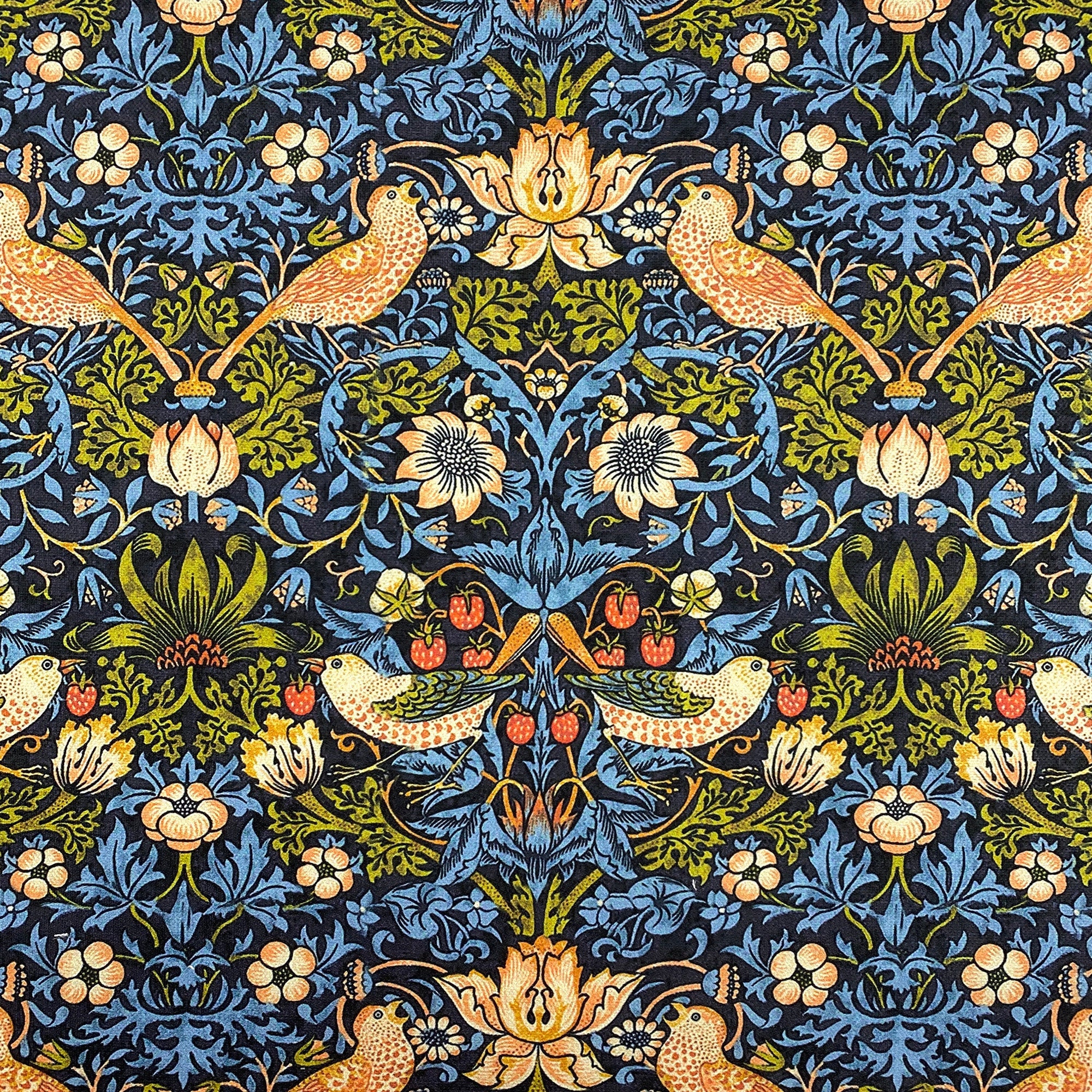 Buy Strawberry Thief Upholstery Fabric William Morris Floral